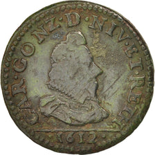 Coin, FRENCH STATES, Liard, 1612, Charleville, VF(30-35), Copper, C2G:284