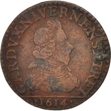 Münze, FRENCH STATES, NEVERS & RETHEL, Charles of Gonzaga, 2 Liard, 1614