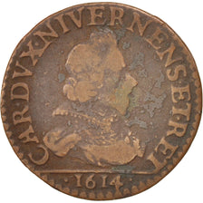 Monnaie, FRENCH STATES, NEVERS & RETHEL, Charles of Gonzaga, 2 Liard, 1614