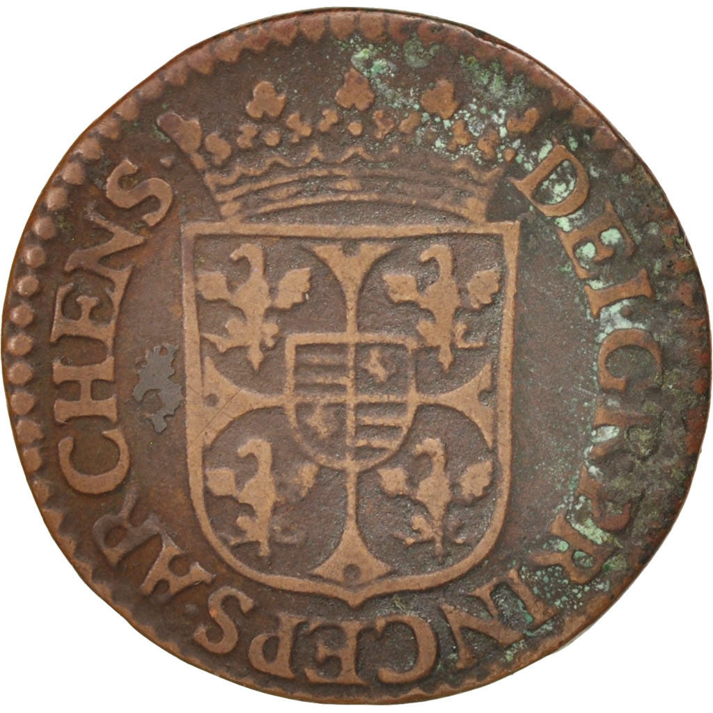 Monnaie, FRENCH STATES, NEVERS & RETHEL, Charles of Gonzaga, 2 Liard, 1614