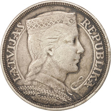Lettonia, 5 Lati, 1932, BB, Argento, KM:9