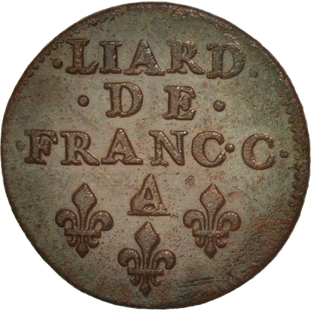 FRENCH STATES, NEVERS & RETHEL, Liard, 1655, Charleville, AU(50-53), KM:53
