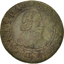 Monnaie, FRENCH STATES, NEVERS & RETHEL, Double Tournois, 1637, Charleville