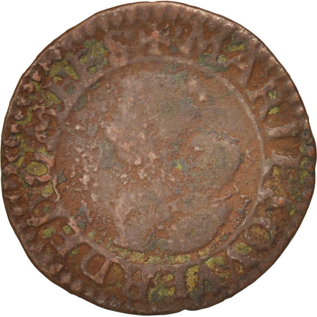 Coin, FRENCH STATES, DOMBES, Marie de Montpensier, Double Tournois, 1621