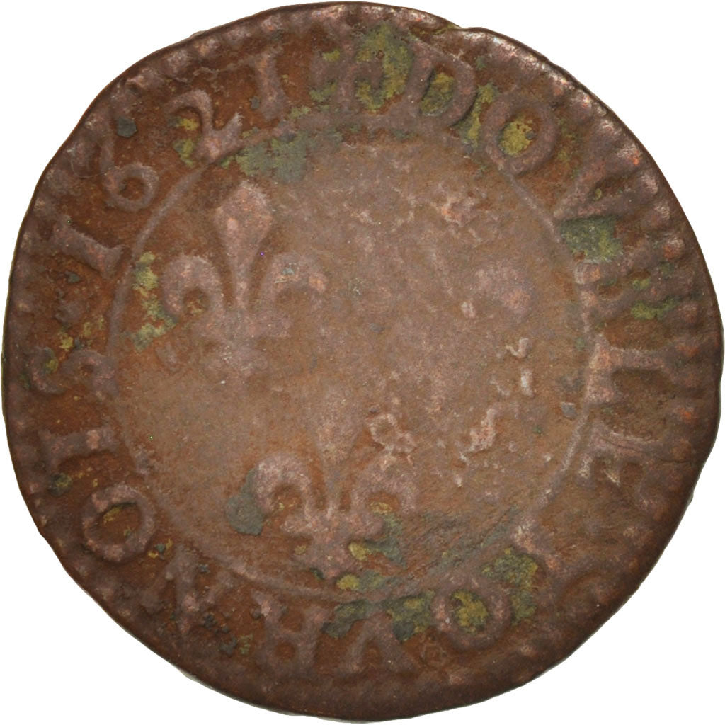 Coin, FRENCH STATES, DOMBES, Marie de Montpensier, Double Tournois, 1621