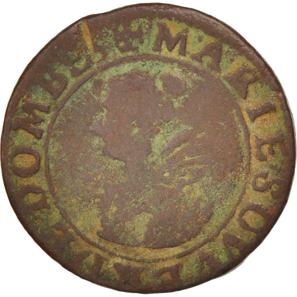 FRENCH STATES, DOMBES, Double Tournois, 1627, Trévoux, TB, KM:24, CGKL:728