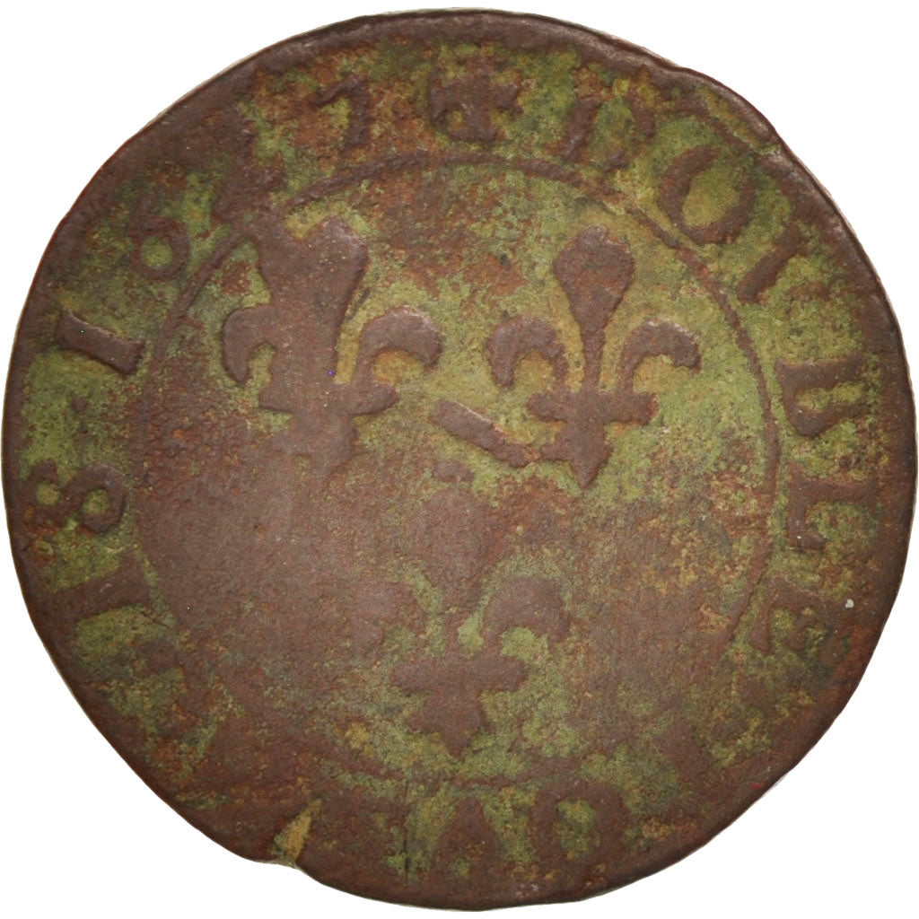 FRENCH STATES, DOMBES, Double Tournois, 1627, Trévoux, TB, KM:24, CGKL:728