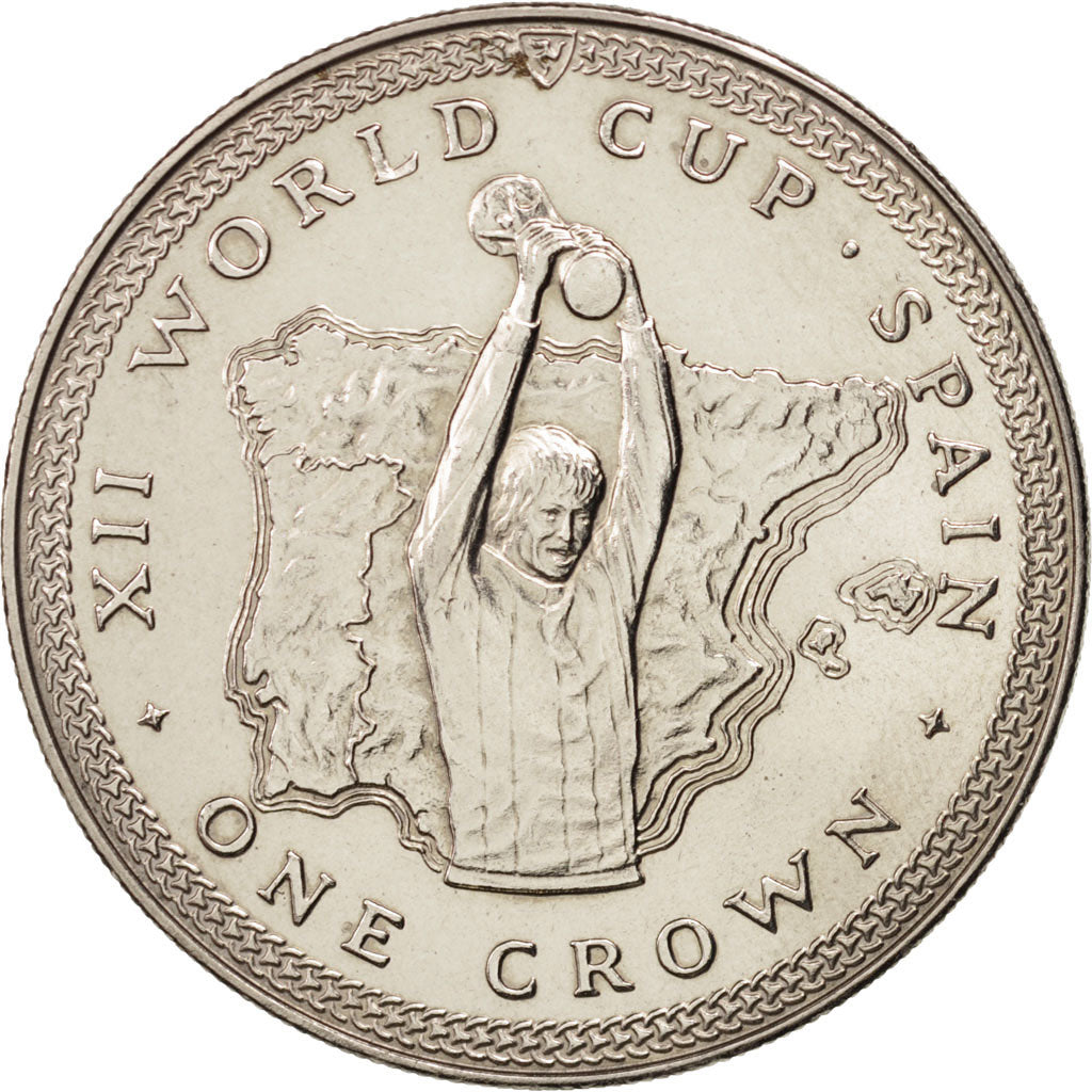 Coin, Isle of Man, Elizabeth II, Crown, 1982, Pobjoy Mint, MS(64)