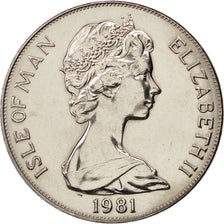Isle of Man, Elizabeth II, Crown, 1981, Pobjoy, MS(63), Copper-nickel, KM:73