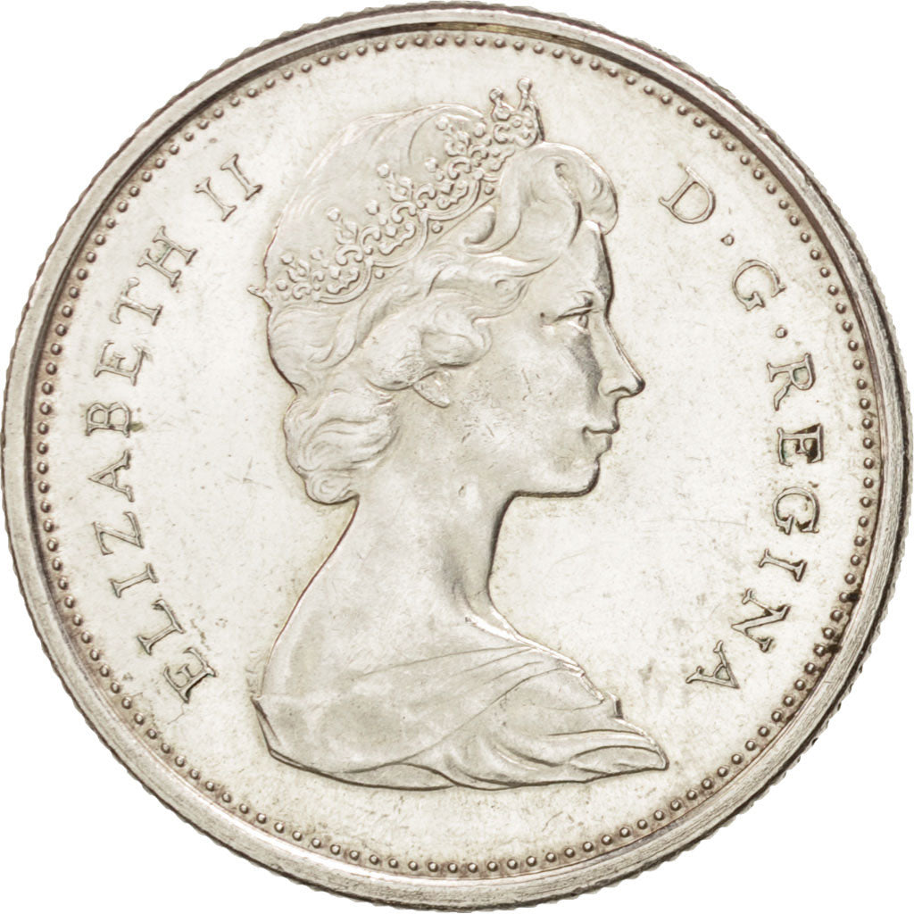 Canada, Elizabeth II, 25 Cents, 1967, Ottawa, AU(55-58), Silver, KM:68a