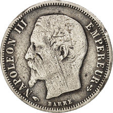 France, Napoleon III, 50 Centimes, 1860, Paris, VF(20-25), Silver, KM:794.1