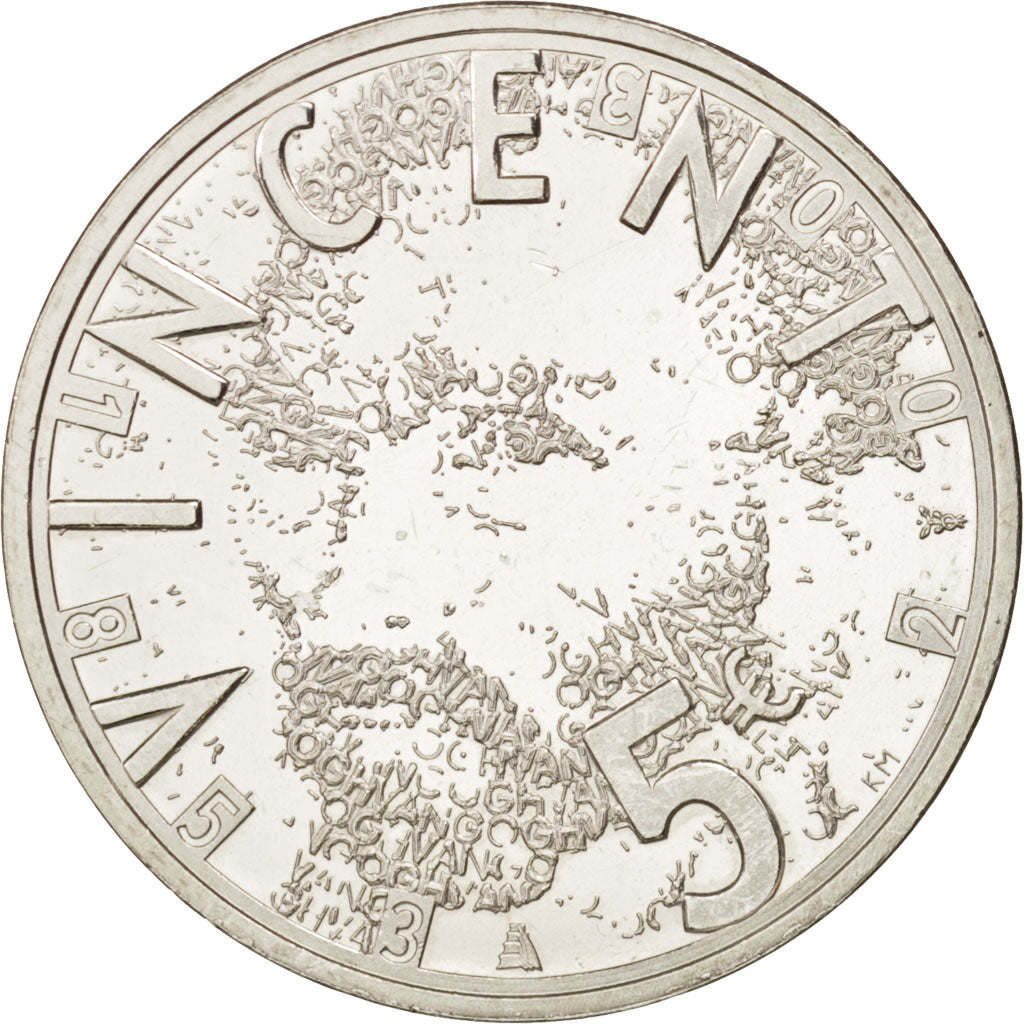 Niederlande, 5 Euro, 2003, UNZ, Silber, KM:245