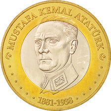 Coin, Turkey, 3 Euro, 2004, MS(63), Bi-Metallic, KM:Pn10
