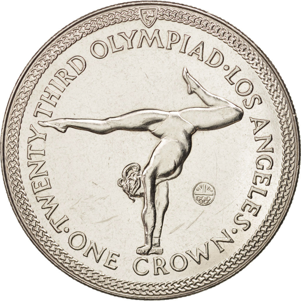 Isle of Man, Elizabeth II, Crown, 1984, Pobjoy, MS(63), Copper-nickel, KM:120