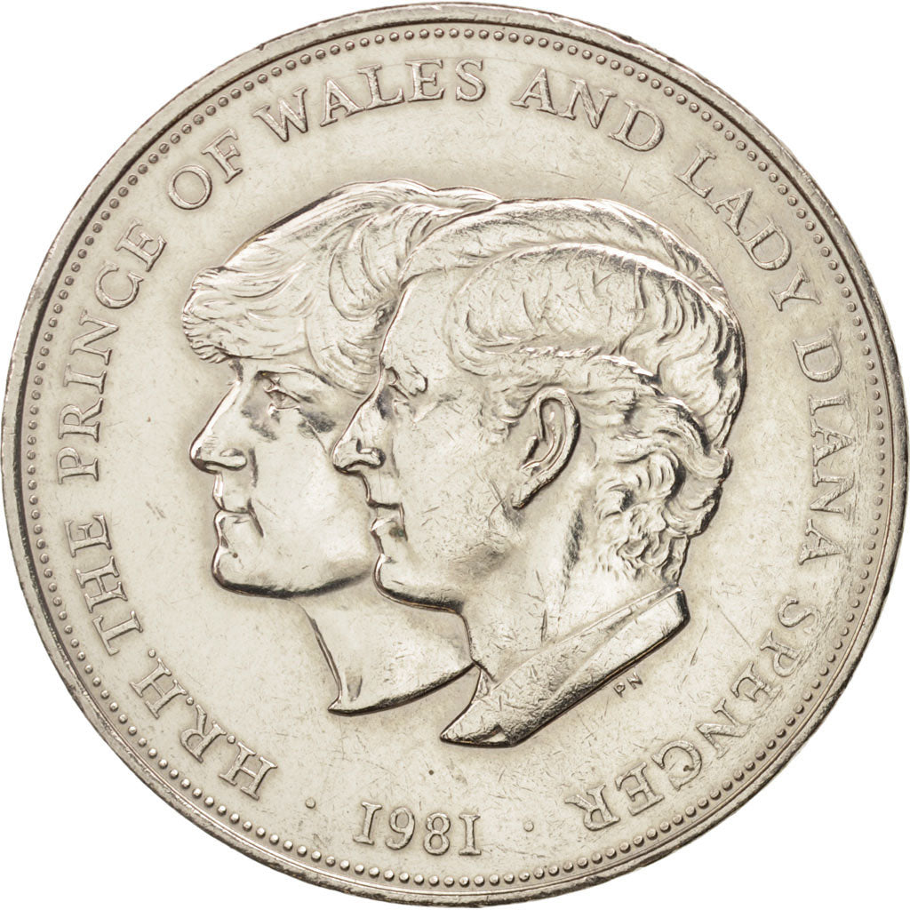 Coin, Great Britain, Elizabeth II, 25 New Pence, 1981, MS(63), Copper-nickel