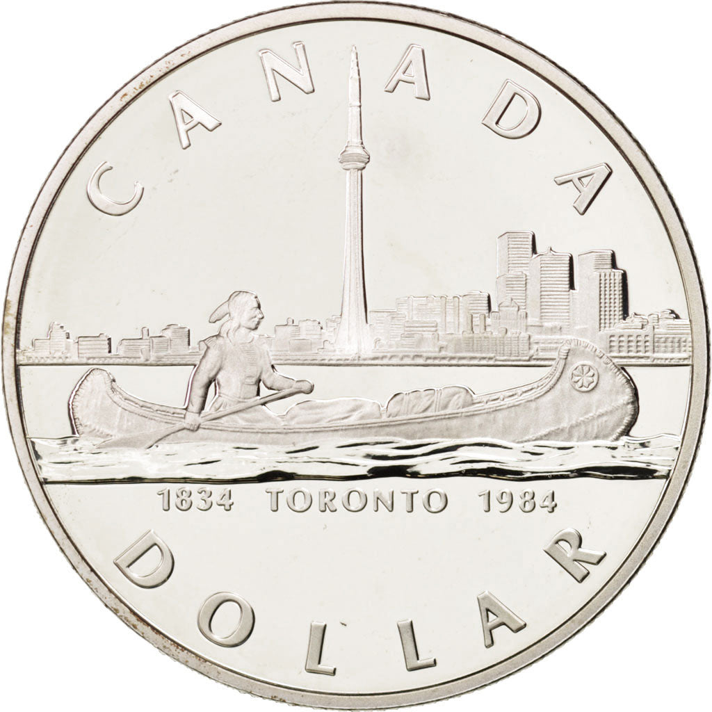Canada, Elizabeth II, Dollar, 1984, Ottawa, MS(65-70), Silver, KM:140