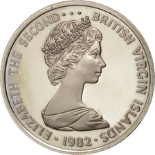 BRITISH VIRGIN ISLANDS, Elizabeth II, 5 Cents, 1982, Franklin Mint, MS(65-70)