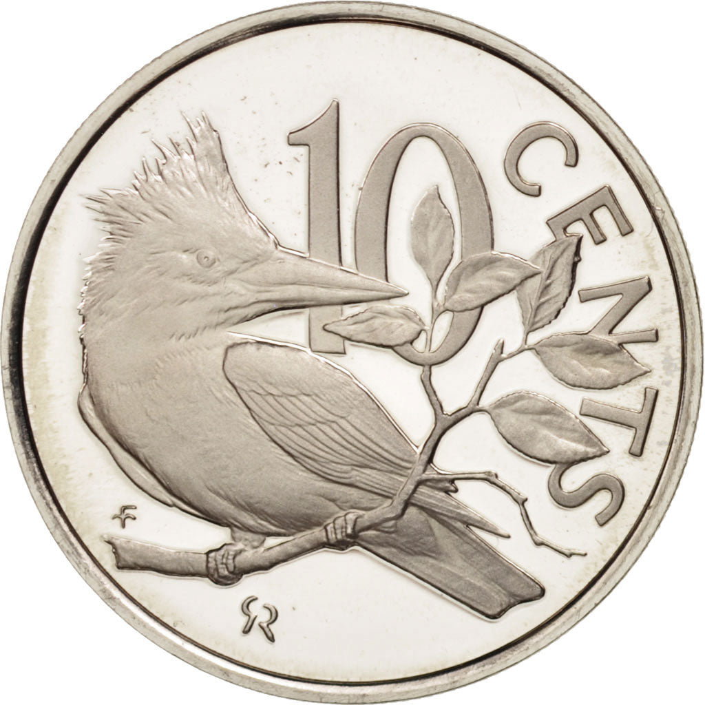 BRITISH VIRGIN ISLANDS, Elizabeth II, 10 Cents, 1982, Franklin Mint, MS(65-70)