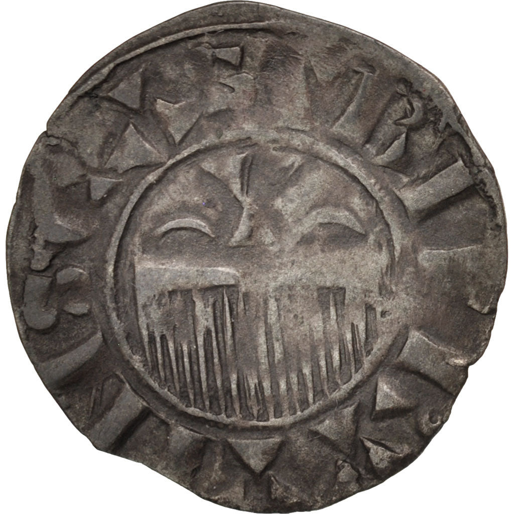 Coin, FRENCH STATES, Denarius, Provins, EF(40-45), Silver