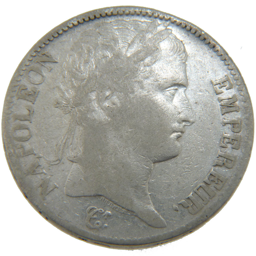 FRANCE, Napoléon I, 5 Francs, 1812, Paris, KM #694.1, VF(30-35), Silver, Gadoury