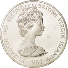 BRITISH VIRGIN ISLANDS, Elizabeth II, 5 Dollars, 1982, Franklin Mint, MS(65-70)