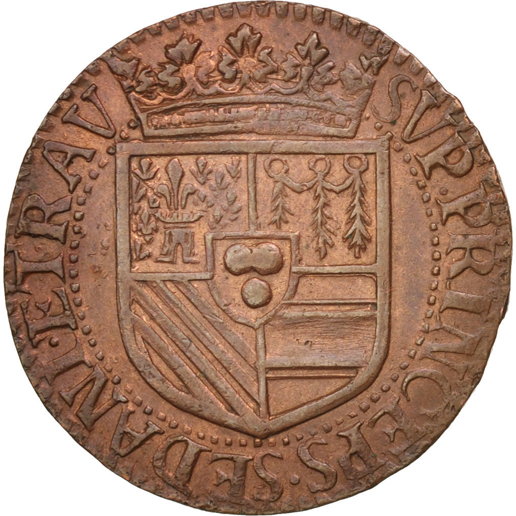 FRENCH STATES, BOUILLON & SEDAN, Liard, 1614, Raucourt, AU(55-58), Copper