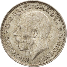 Great Britain, George V, 3 Pence, 1915, AU(55-58), Silver, KM:813
