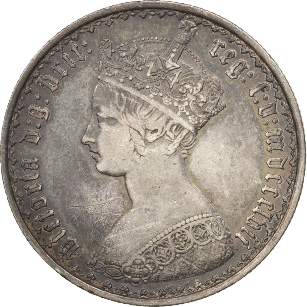 Grande-Bretagne, Victoria, Florin, 2 Shillings, 1857, TTB, Argent, KM:746.1