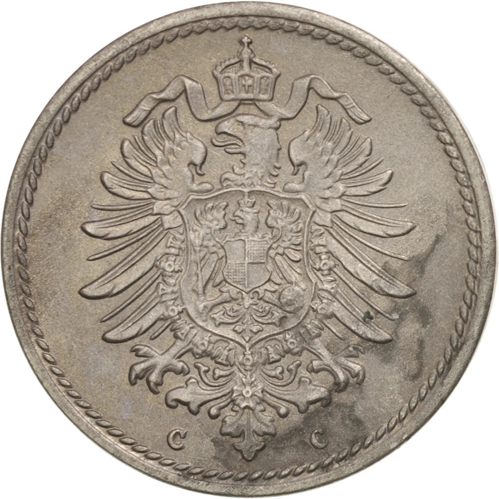 GERMANY - EMPIRE, Wilhelm I, 5 Pfennig, 1874, Frankfurt, SUP, KM:3