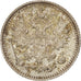 Coin, Russia, Nicholas II, 5 Kopeks, 1890, Saint-Petersburg, MS(60-62), Silver