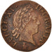 France, Louis XV, Liard à la vieille tête, 1772/1, Troyes, EF(40-45), KM:543.10