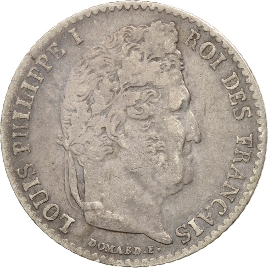 Coin, France, Louis-Philippe, 1/4 Franc, 1835, Paris, EF(40-45), Silver