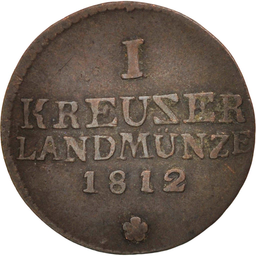 German States, SAXE-MEININGEN, Kreuzer, 1812, VF(20-25), KM:102