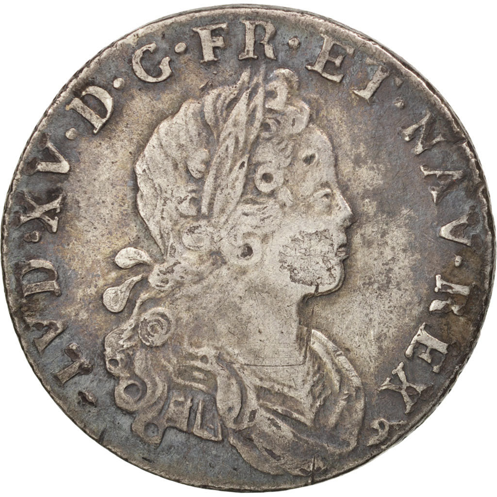 Coin, France, Louis XV, 1/6 Écu (XX – S) de France-Navarre, 20 Sols, 1/6 ECU