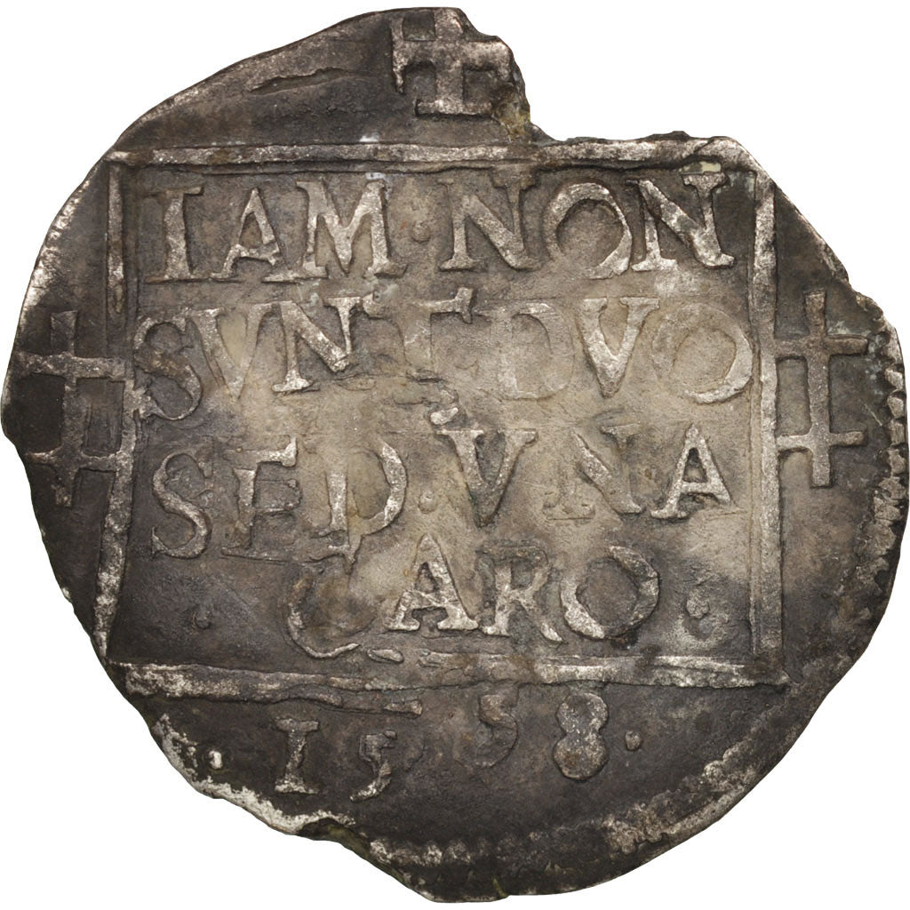 Moneda, Escocia, Gros, 1558, Edinburgh, MBC, Vellón