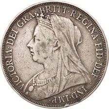 Coin, Great Britain, Victoria, Crown, 1897, EF(40-45), Silver, KM:783