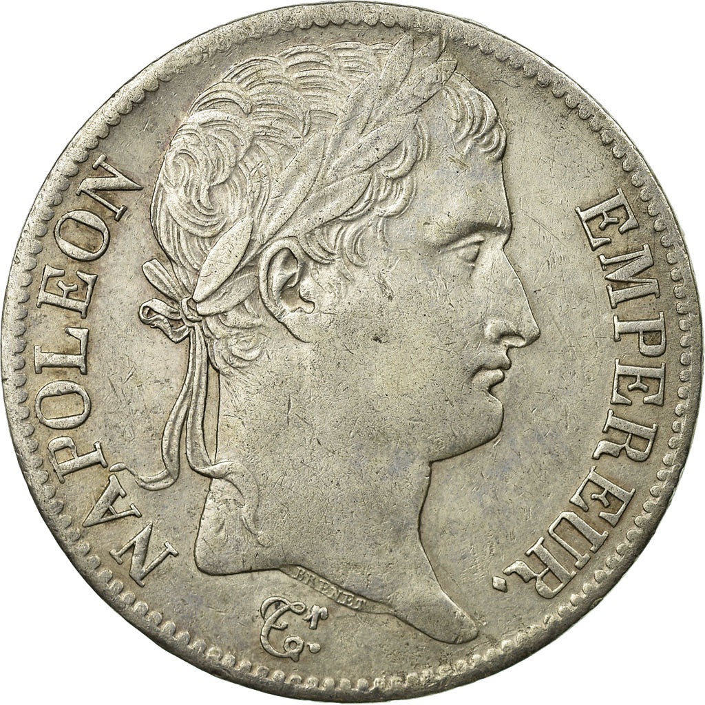 Moneta, Francja, Napoléon I, 5 Francs, 1813, Paris, AU(50-53), Srebro