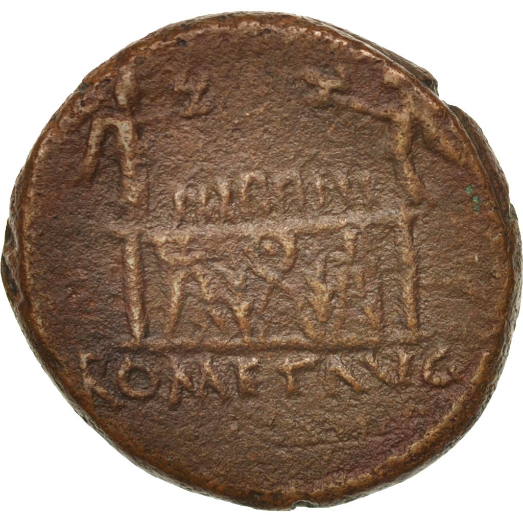 Augustus, As, Lyons, BB, Bronzo, RIC:230