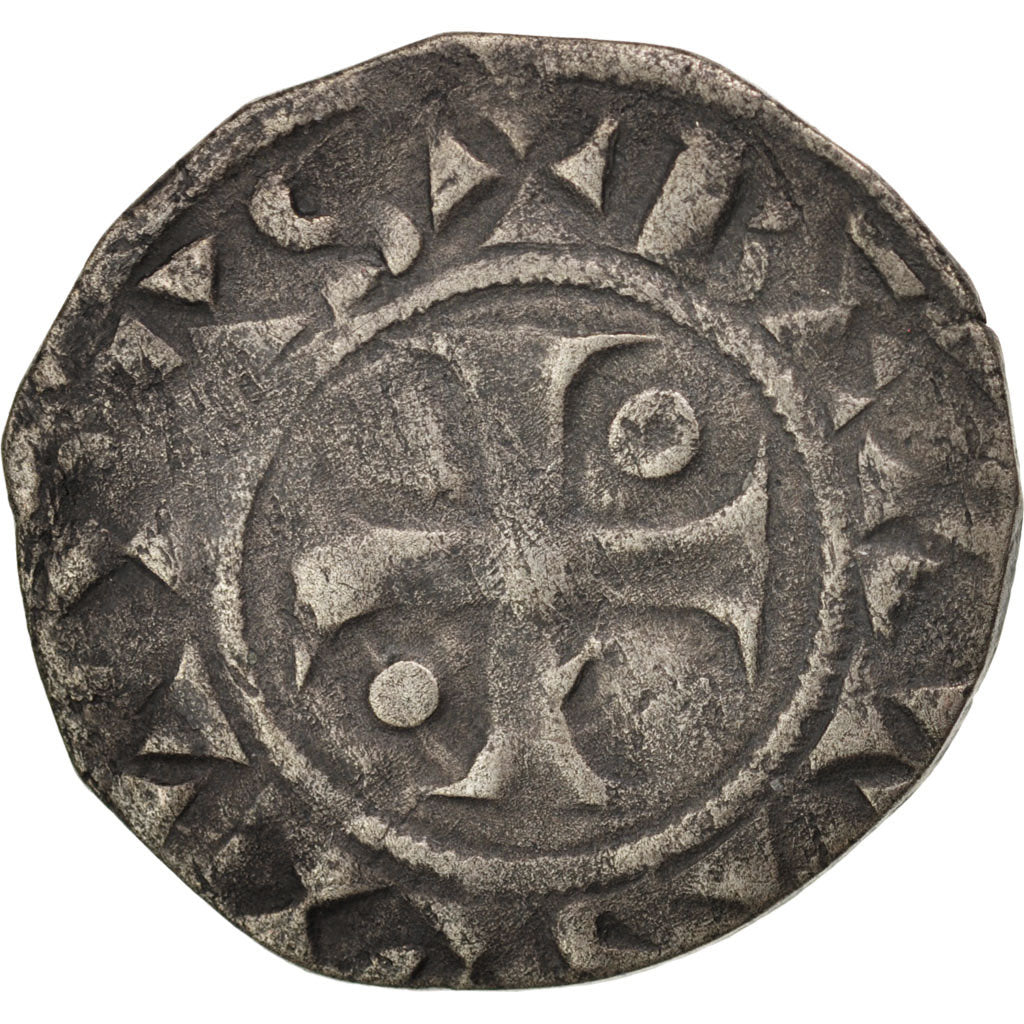Coin, FRENCH STATES, Denarius, Troyes, EF(40-45), Silver, Boudeau:1745