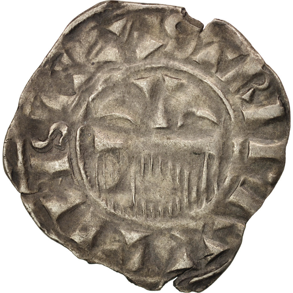 FRENCH STATES, Champagne, Provins, Henri II, Denarius, EF(40-45), Silver