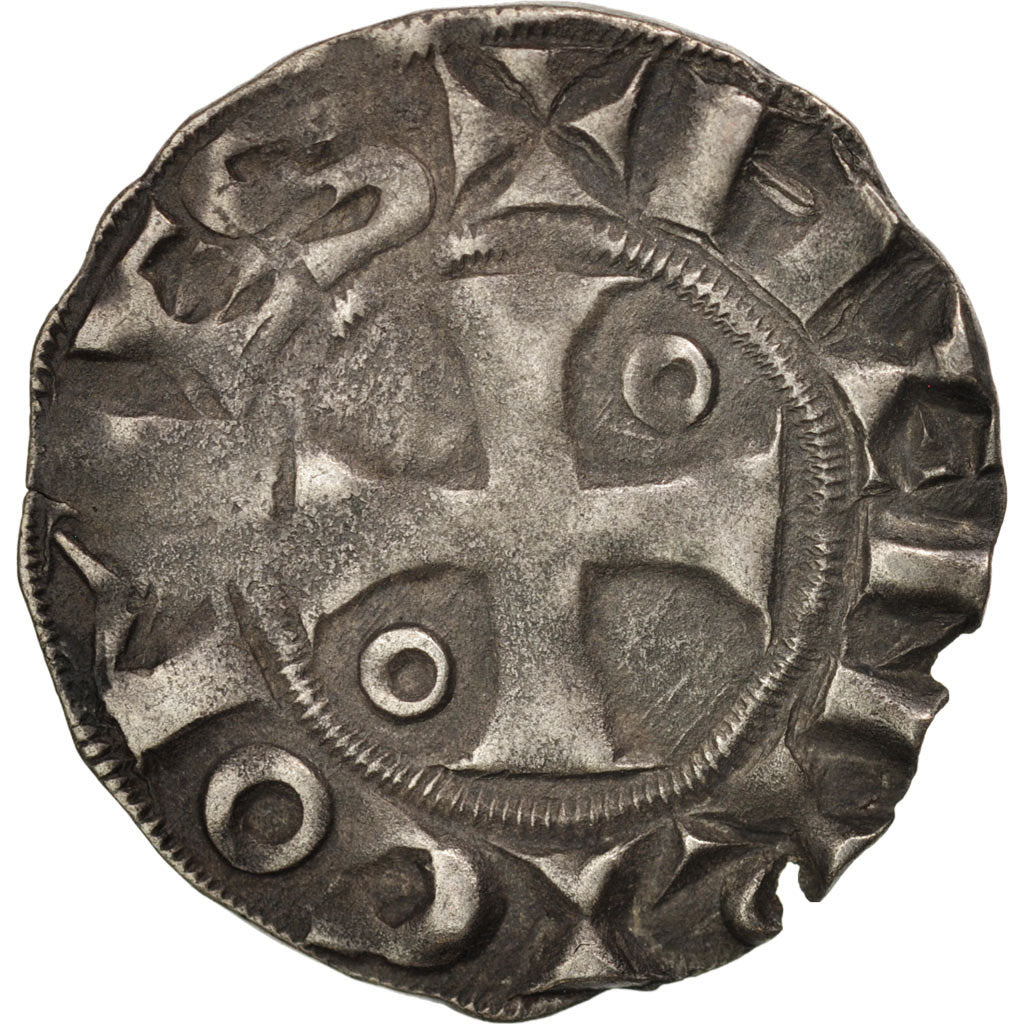 FRENCH STATES, Champagne, Troyes, Henri II, Denarius, EF(40-45), Silver