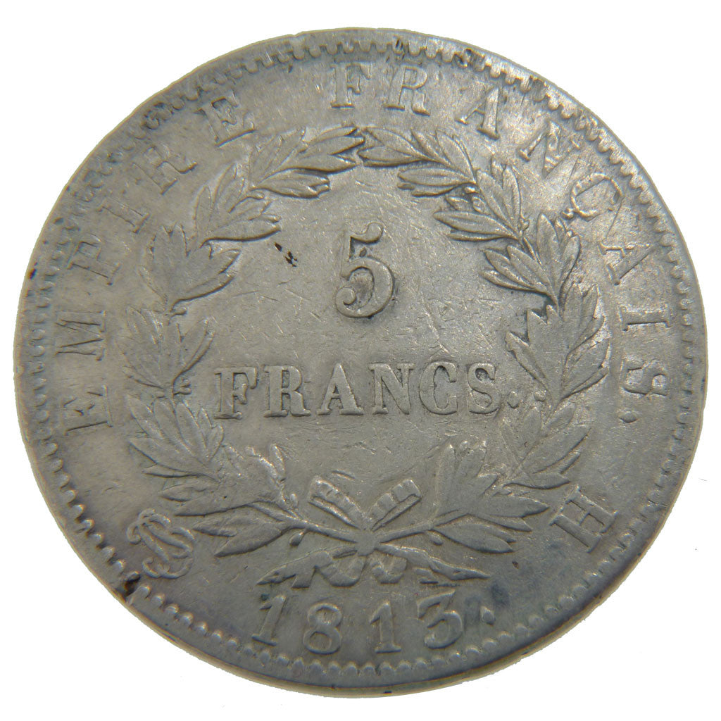 Coin, France, Napoléon I, 5 Francs, 1813, La Rochelle, VF(30-35), Silver