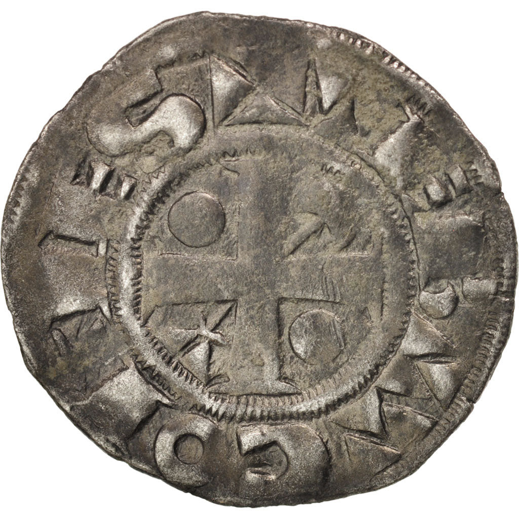 FRENCH STATES, Champagne, Provins, Thibaut III, Denarius, TB+, Silver