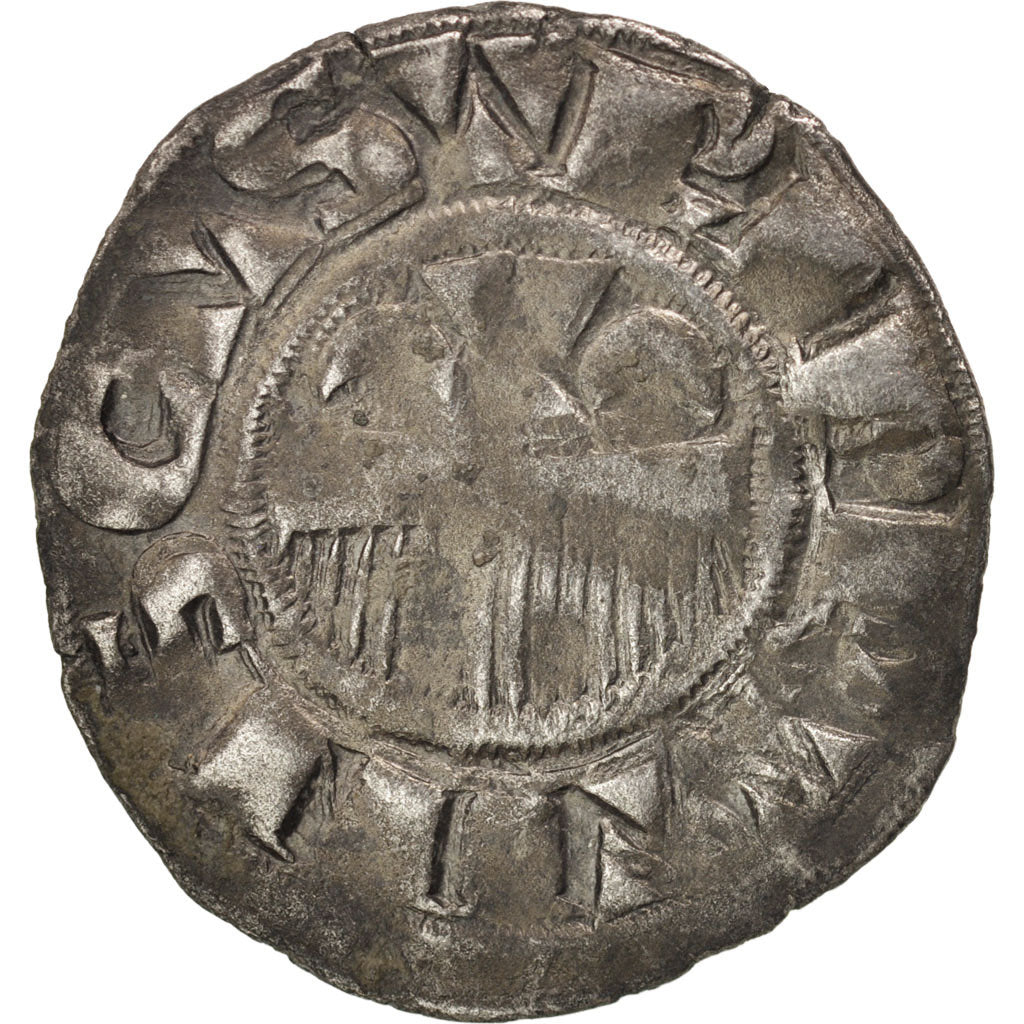 FRENCH STATES, Champagne, Provins, Thibaut III, Denarius, TB+, Silver