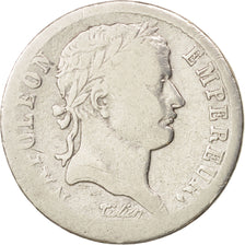 Moneta, Francia, Napoléon I, 1/2 Franc, 1808, Toulouse, MB, Argento, KM:680.9