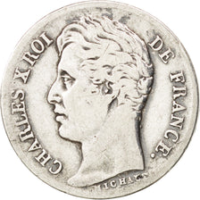 Coin, France, Charles X, 1/2 Franc, 1829, Lille, VF(20-25), Silver, KM:723.13