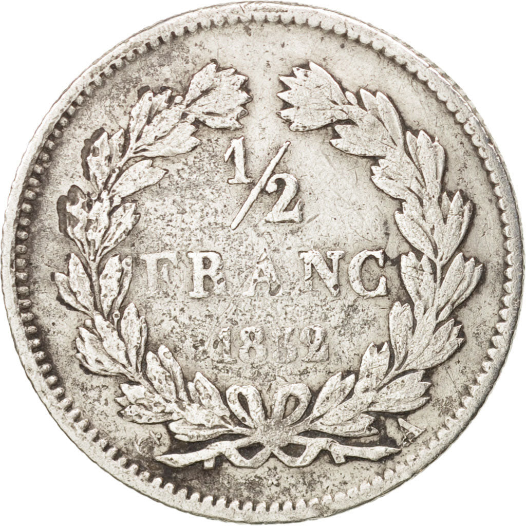 Coin, France, Louis-Philippe, 1/2 Franc, 1832, Paris, VF(20-25), Silver