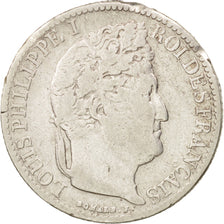 France, Louis-Philippe, 50 Centimes, 1847, Paris, VF(20-25), Silver, KM:768.1