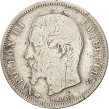 France, Napoleon III, 50 Centimes, 1857, Paris, F(12-15), Silver, KM:794.1