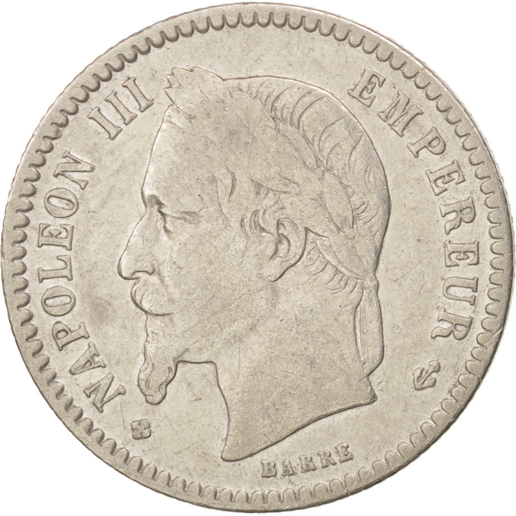 France, Napoleon III, 50 Centimes, 1864, Strasbourg, VF(20-25), Silver, KM:814.2